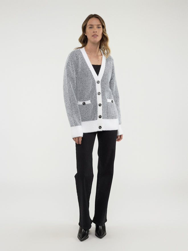 Loose knit cardigan best sale